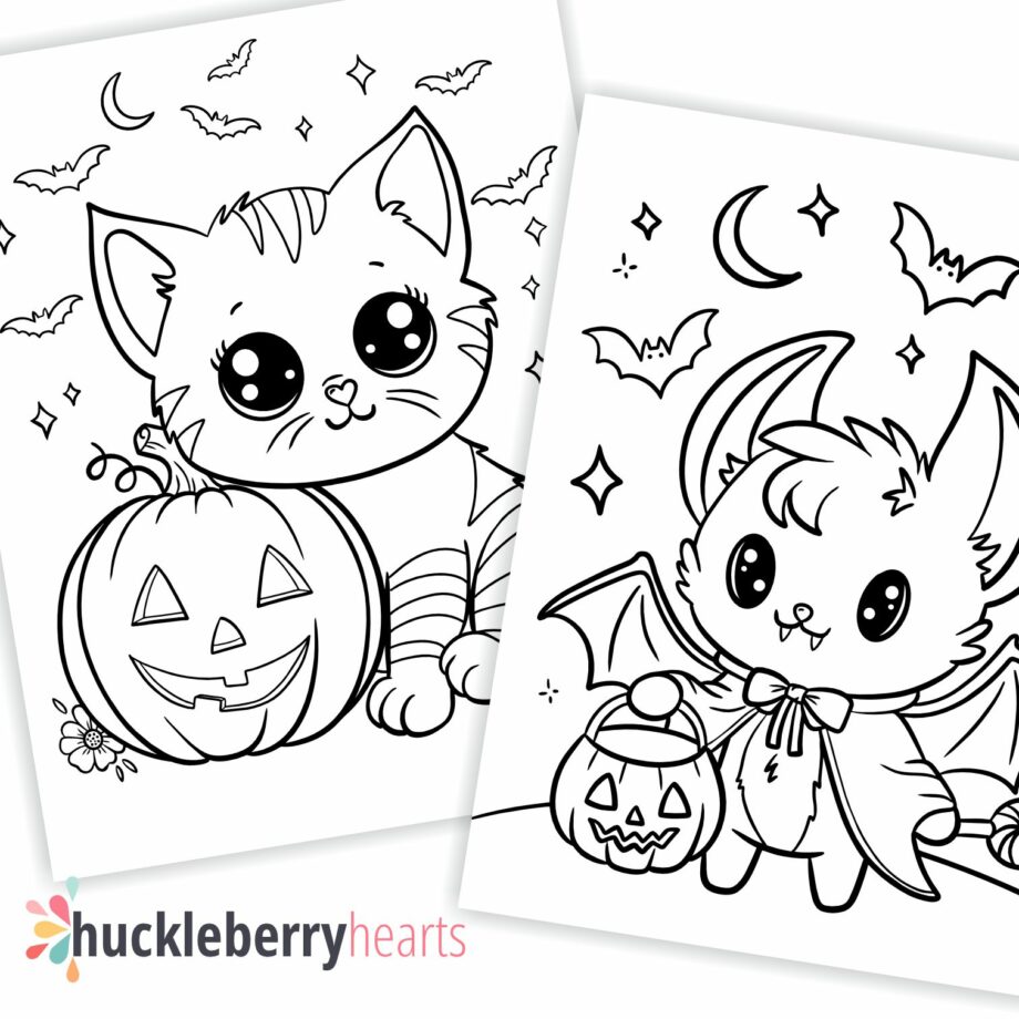 Assorted Cute Halloween Coloring Book PDF